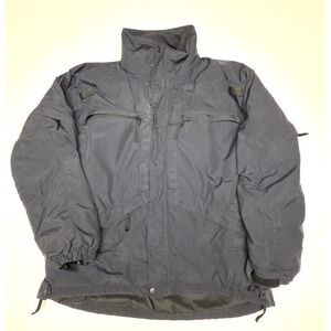 5.11 Tactical Series 3-IN-1 Parka Jacket Mens L Navy Balck NO HOOD  Combat